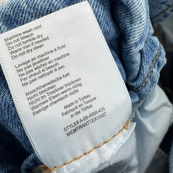 Anine Bing Jeans‎ Everly Paper Bag Waist High Rise Denim Women's Size 29 Blue - Picture 13 of 14